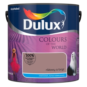 Emulsja Dulux Kolory Świata różowy a brąz 2,5 l