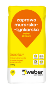 Zaprawa murarsko-tynkarska ZM5 Uni Weber 25 kg