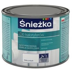 Modyfikowana emalia akrylowa Śnieżka do kaloryferów 0,4 l biała + akrylowa