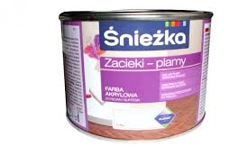 Farba Śnieżka na zacieki i plamy 1l biała