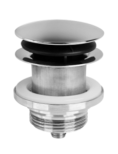 Korek umywalkowy niski "klik-klak" uniwersalny mosiężny, chrom McAlpine CWP60CB