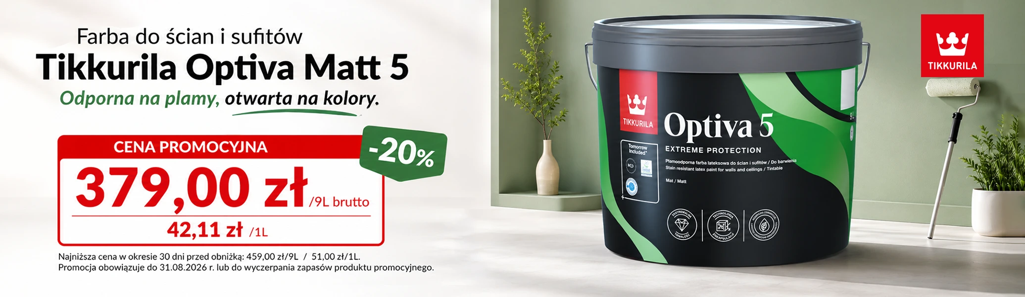 Tikkurila Optiva Matt 5 KIM24.pl - sklep online