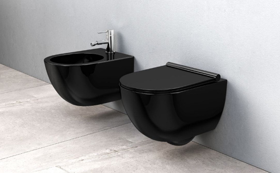 wyposażenie łazienki czarne